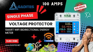 Gadites WiFi Smart Energy Meter  Bidirectional Voltage amp Overcurrent Protection Timer Switch More [upl. by Abba]