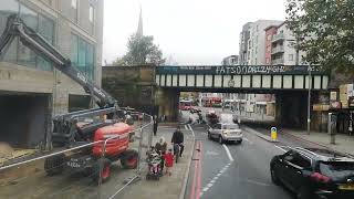 Route 199 Lewisham Station  Bellingham Catford Bus Garage [upl. by Kcajyllib]