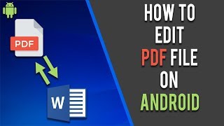 How to Edit PDF in Android  2021 [upl. by Perlie]