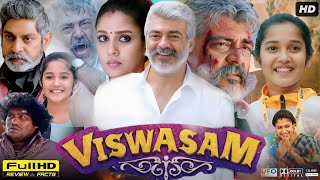 Viswasam Full Movie In Hindi Dubbed  Ajith Kumar Nayanthara Jagapathi Babu  HD Facts amp Review [upl. by Sharia]