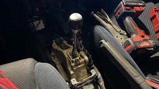 K20 Swap Es1 Installing shifter box and cables [upl. by Yruj821]