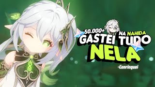 50000 GEMAS no BANNER da NAHIDA Tiros em banner  GENSHIN IMPACT [upl. by Anilram]