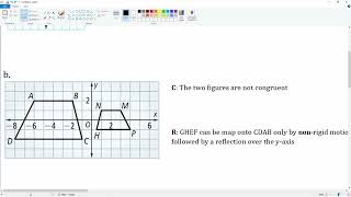 Prove the two figures are or are not congruent Question 14 [upl. by Assenej]