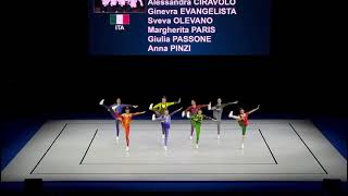 Gaia Allegro con il Team Italia Age Group categoria Aerodance 111H FIG AEROBIC WORD AGE GROUP COMPET [upl. by Ahsercul666]