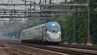 Railfanning on the Northeast Corridor at Princeton Junction [upl. by Ahsimal]