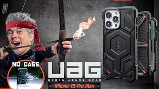 ยิงธนูไฟใส่ iPhone 15 Promax  Case UAG [upl. by Riamu]