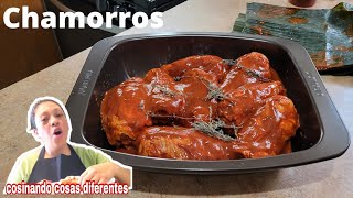 hola como preparar chamorros Enchilados y gujillo de cerdo para fiestas cocinando cosas diferentes [upl. by Nabila]