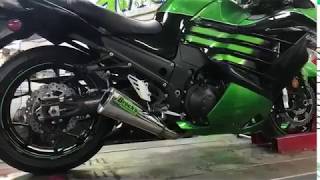 Kawasaki ZX14R with Brock’s exhaust [upl. by Underwood348]