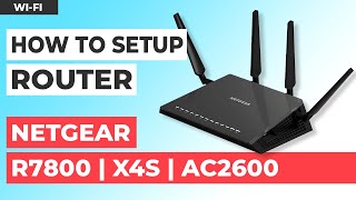 ✅ How to Set Up NETGEAR Nighthawk R7800  NETGEAR Nighthawk X4S AC2600 Smart WiFi Router [upl. by Varien]