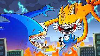 SHIN SONIC vs SHIN TAILS Cartoon Animation [upl. by Elcarim699]