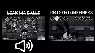 FNF Wednesdays Infidelity Part 2  Leak ma Balls Vs Untold Loneliness Comparation [upl. by Ayatahs]