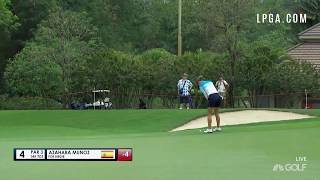 Azahara Munoz Bomb Birdie on 4  2018 Honda LPGA Thailand [upl. by Dent]