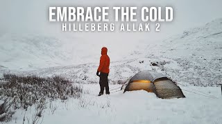 Sub Zero Winter Wild Camping  Hilleberg Allak 2  Lake District UK [upl. by Airet]