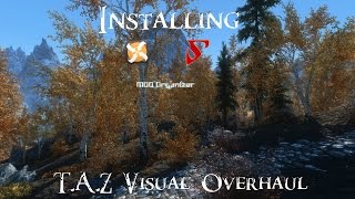 Skyrim  How to Install TAZ Visual Overhaul Detailed [upl. by Abshier]