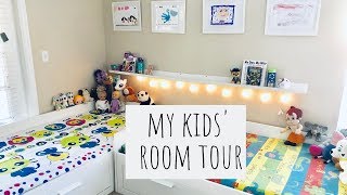 Kids Bedroom Tour  Room Organizing and Decor ideas  Ikea Hacks [upl. by Hayden]