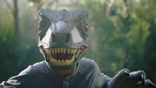 Jurassic World – Velociraptor Blue Chomp ‘N Roar Mask Official TV Commercial 30  Mattel Action [upl. by Adnamar988]