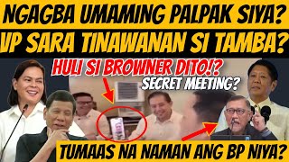 OMG PINAS PINALUGI NI NGAGBA AT UMAMING PALPAK PA SIYA VP SARA TINAWANAN LANG SI TAMBA duterte [upl. by Danas]