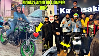 Bike reveal  Finally Amin ne le super Bike  Maine li first Ride  Kawasaki z900 aminbhatvlogs [upl. by Fitting]