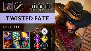 Twisted Fate Mid vs Ambessa Rampage  KR Grandmaster Patch 1423 [upl. by Shaylyn]