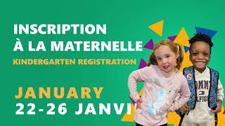 Inscription à la maternelle du 22 au 26 janvier 2024 [upl. by Gnehs]