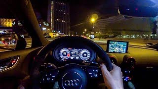 2018 Audi RS3 Sportback NIGHT POV DRIVE  Nice 5 Cylinder Sounds  Lets Drive [upl. by Landrum]