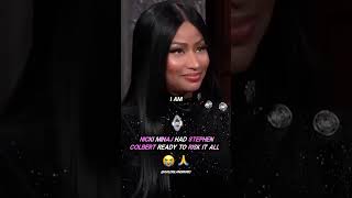 Nicki Minaj HAD Stephen Colbert READY to RISK IT ALL 😭🙏 [upl. by Methuselah]