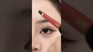 Drawing Eyebrows is Way Too Simple makeup makeuptutorial makeupartist [upl. by Nashom631]