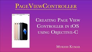 How to create Page View Controller in ObjectiveC [upl. by Franklyn]