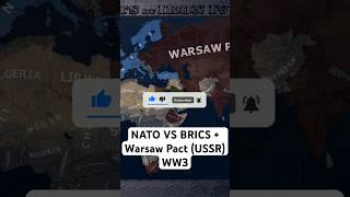 NATO vs BRICS  Warsaw Pact  HOI4 WW3 Timelapse [upl. by Schnell]