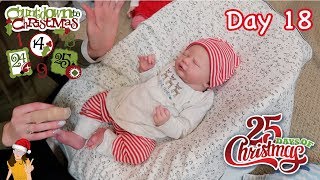 Reborn Countdown to Christmas Changing Baby Holden  Day 18  Kelli Maple [upl. by Jeremias]