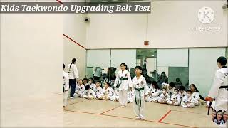 TAEKWONDO POOMSAE 4  TAEGUK SA JANG  KIDS TAEKWONDO UPGRADING BELT TEST kids sports tkd [upl. by Gniy]