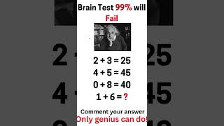 IQ test 🧐 Only For Genius viralshorts [upl. by Higginbotham28]