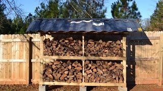 Firewood Storage From Pallets [upl. by Avon]