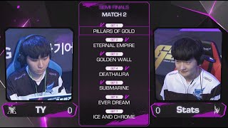 2020 GSL S2 RO4 Match2 TY vs Stats [upl. by Erdnoid]