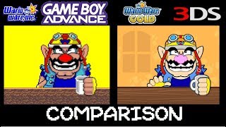 WarioWare Inc original vs WarioWare Gold Microgame comparison [upl. by Meier]