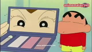 Shin Chan Malay  Keluar Menaiki Kereta Api [upl. by Nowell]