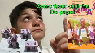 Ensinei a fazer casinhas de papel 📄 [upl. by Johnnie201]