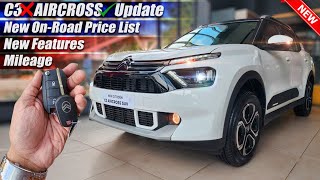 2024 Citroen Aircross 7 Seater Updated New Features On Road Price List Mileage [upl. by Erinna204]