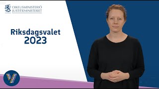 Riksdagsvalet 2023 på teckenspråk [upl. by Hendry]