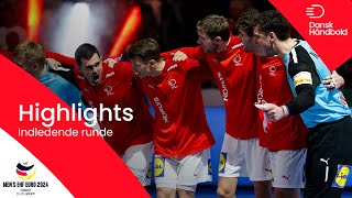 MATCH HIGHLIGHTS  All the best from Denmarks preliminary round  EHF EURO 2024 [upl. by Akemihs]