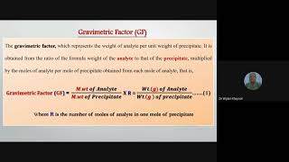 Gravimetric Factor [upl. by Rebekah925]