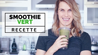 RECETTE DE SMOOTHIE VERT AU KALE  Recette en folie [upl. by Liggitt]