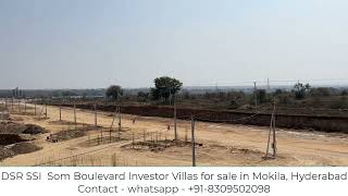 DSR SSI Som Boulevard Investor Villas for Sale in Mokila Hyderabad [upl. by Nauqram]