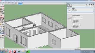 SketchUp 32  Small House  Creating Scenes  Brooke Godfrey [upl. by Karlens]