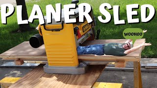 Dewalt Planer Sled build for any model made DIY easy [upl. by Sidoon]