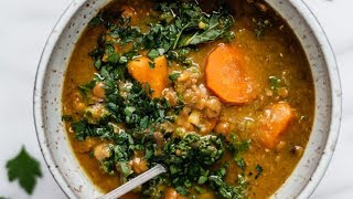 Weeknight Slow Cooker Lentil Soup  Vegan amp GlutenFree [upl. by Angi]