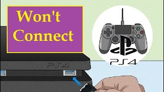 Fix PS4 Controller NOT Connecting Pairing to Game Console USB Wont Connect Recognize How RESET Sony [upl. by Anneiv989]