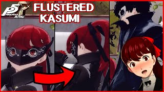 Kasumi BLUSHES when staring at Joker  Persona 5 Royal [upl. by Kurtzman]