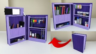 DIY Desktop Organizer Waste Paper  Pen Holder Organizer  Make Up Organizer  Jewellery Organizer [upl. by Upton]