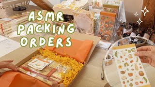 asmr packing orders for my stationery shop  pt3 ✿ no music or talking [upl. by Afatsom]